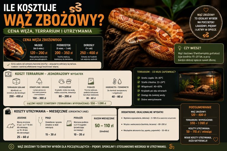 Ile kosztuje wąż zbożowy
