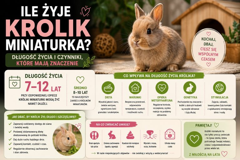 Ile żyje królik miniaturka