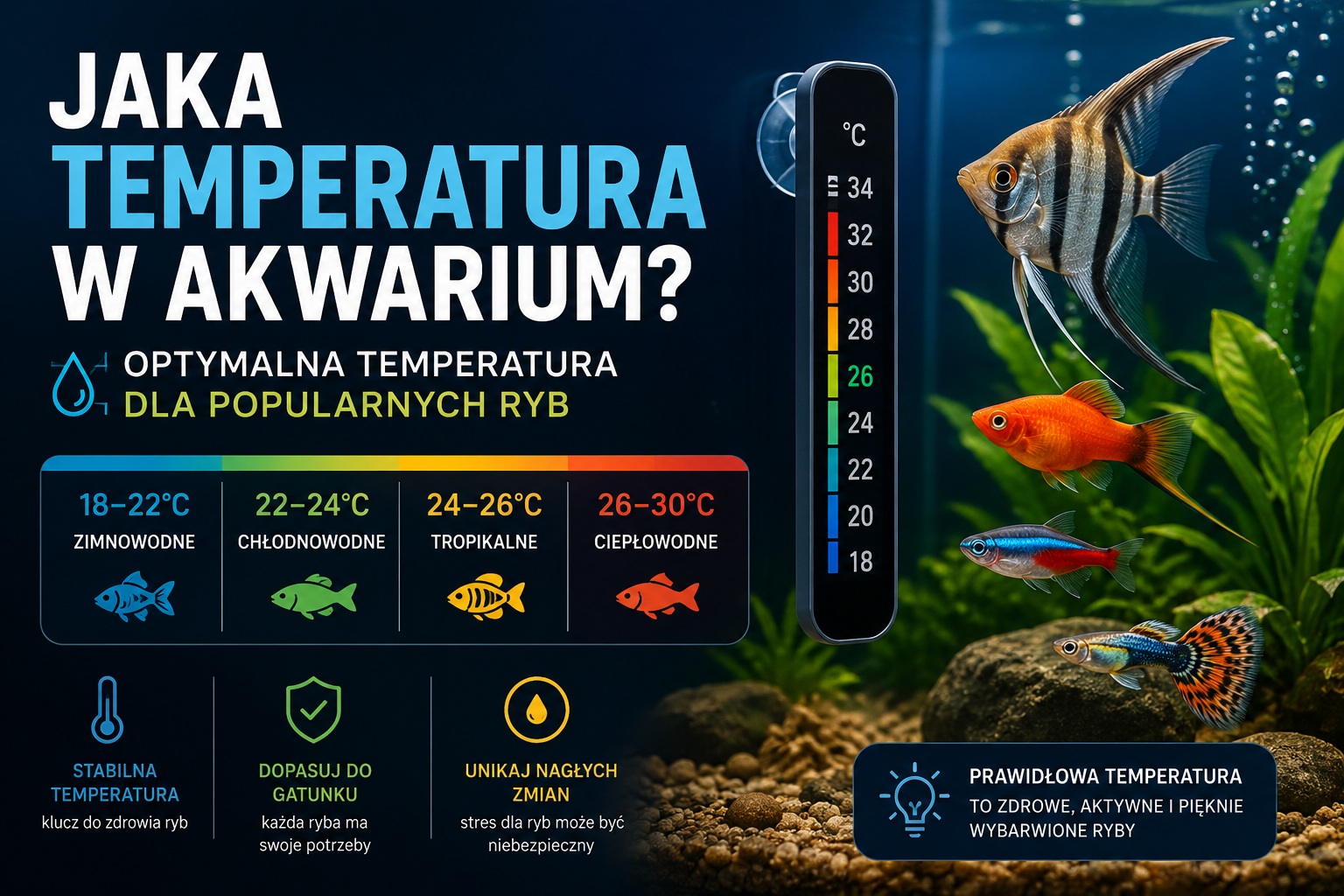 Jaka temperatura w akwarium