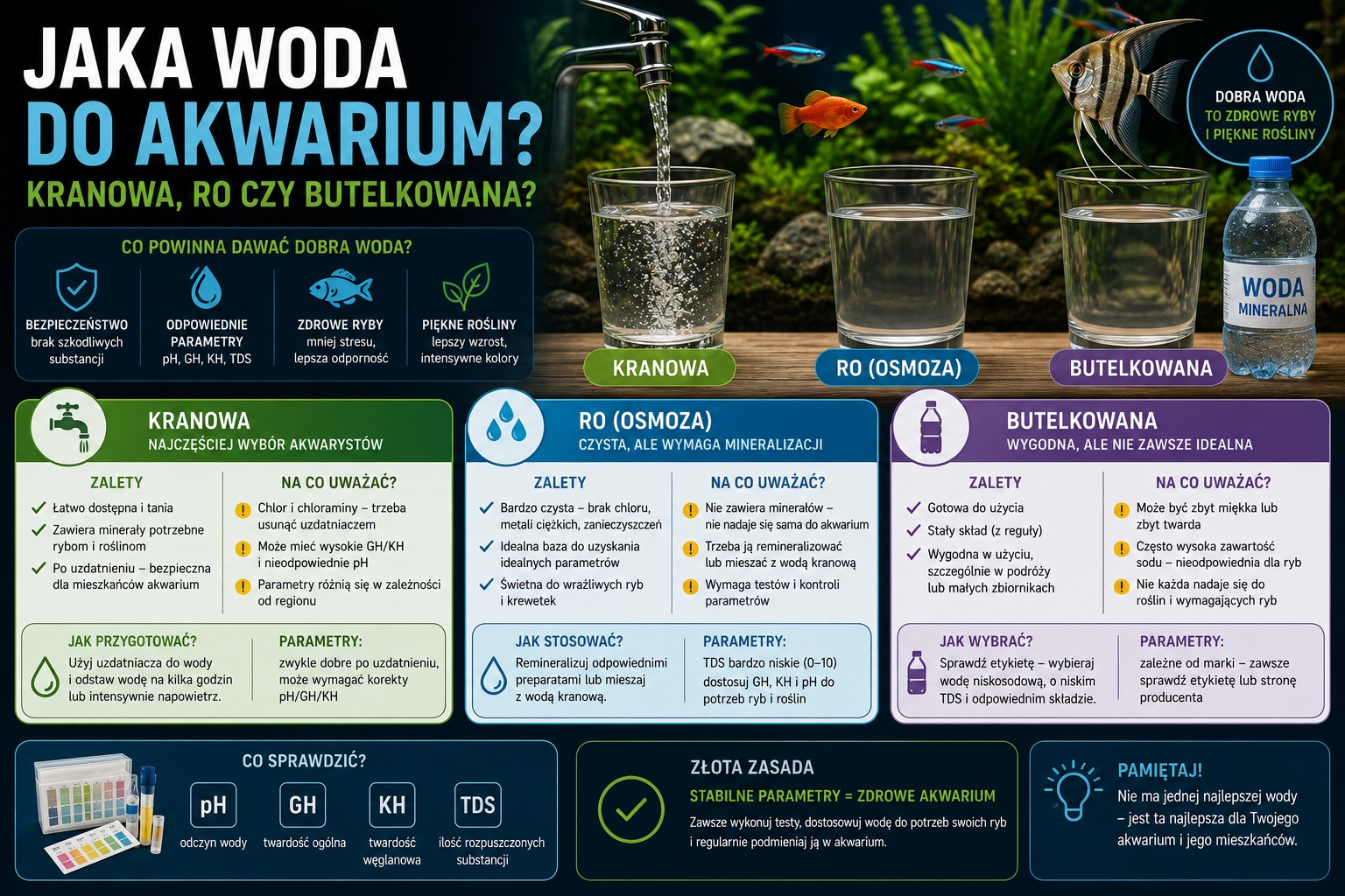 Jaka woda do akwarium